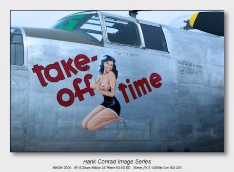 B-25 WWII Nose Art | B-25 Take-off Time | Hank's Blog